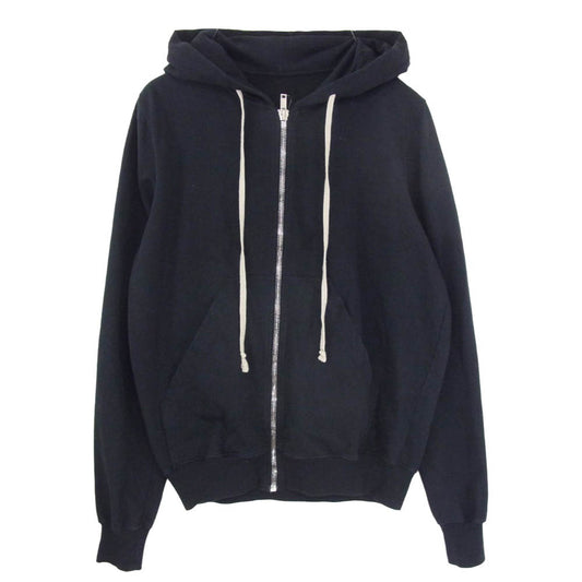 Rick Owens リックオウエンス 20SS RIG DRKSHDW ダークシャドウ 20SS DU20S5276-RIGEP3 Jason's Hoodie ペンタグラムグラフィック バックプリント ジェイソンズ フーディー ジップパーカー RIG素材 ブラック系 M【中古】