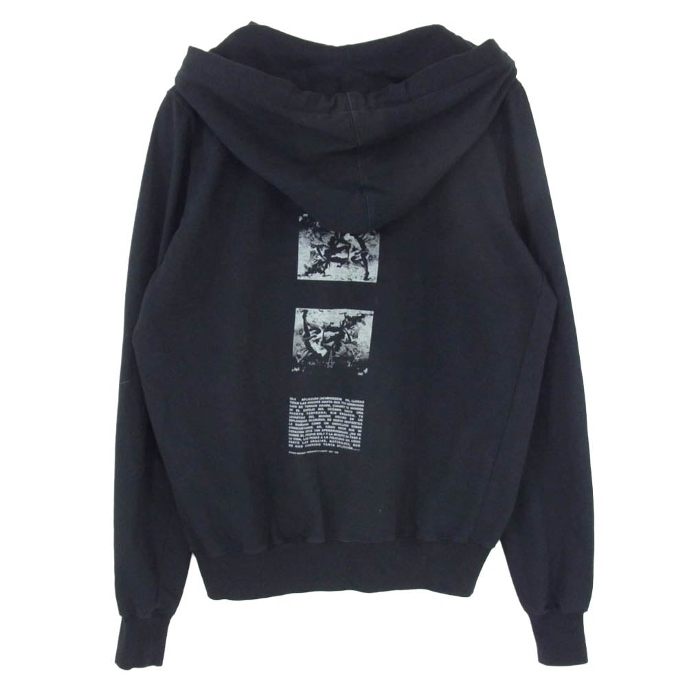 Rick Owens リックオウエンス 20SS RIG DRKSHDW ダークシャドウ 20SS DU20S5276-RIGEP3 Jason's Hoodie ペンタグラムグラフィック バックプリント ジェイソンズ フーディー ジップパーカー RIG素材 ブラック系 M【中古】