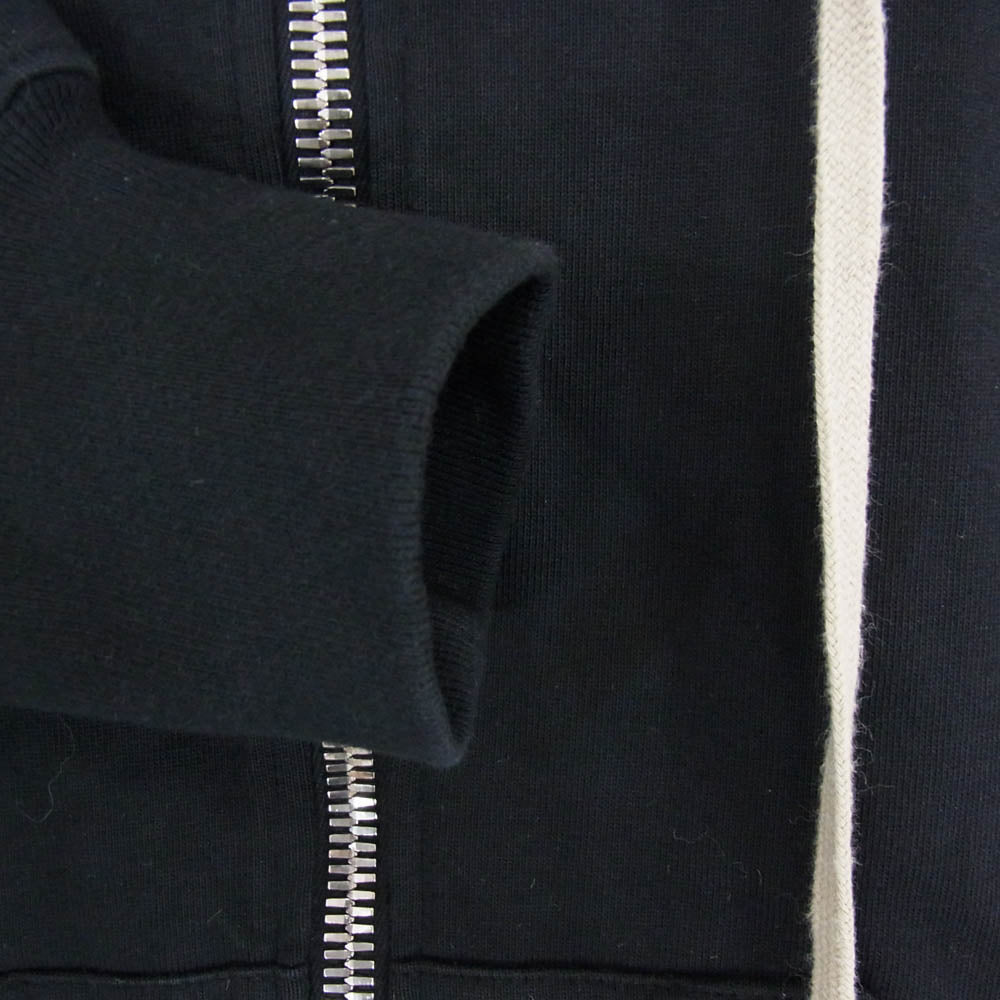 Rick Owens リックオウエンス 20SS RIG DRKSHDW ダークシャドウ 20SS DU20S5276-RIGEP3 Jason's Hoodie ペンタグラムグラフィック バックプリント ジェイソンズ フーディー ジップパーカー RIG素材 ブラック系 M【中古】