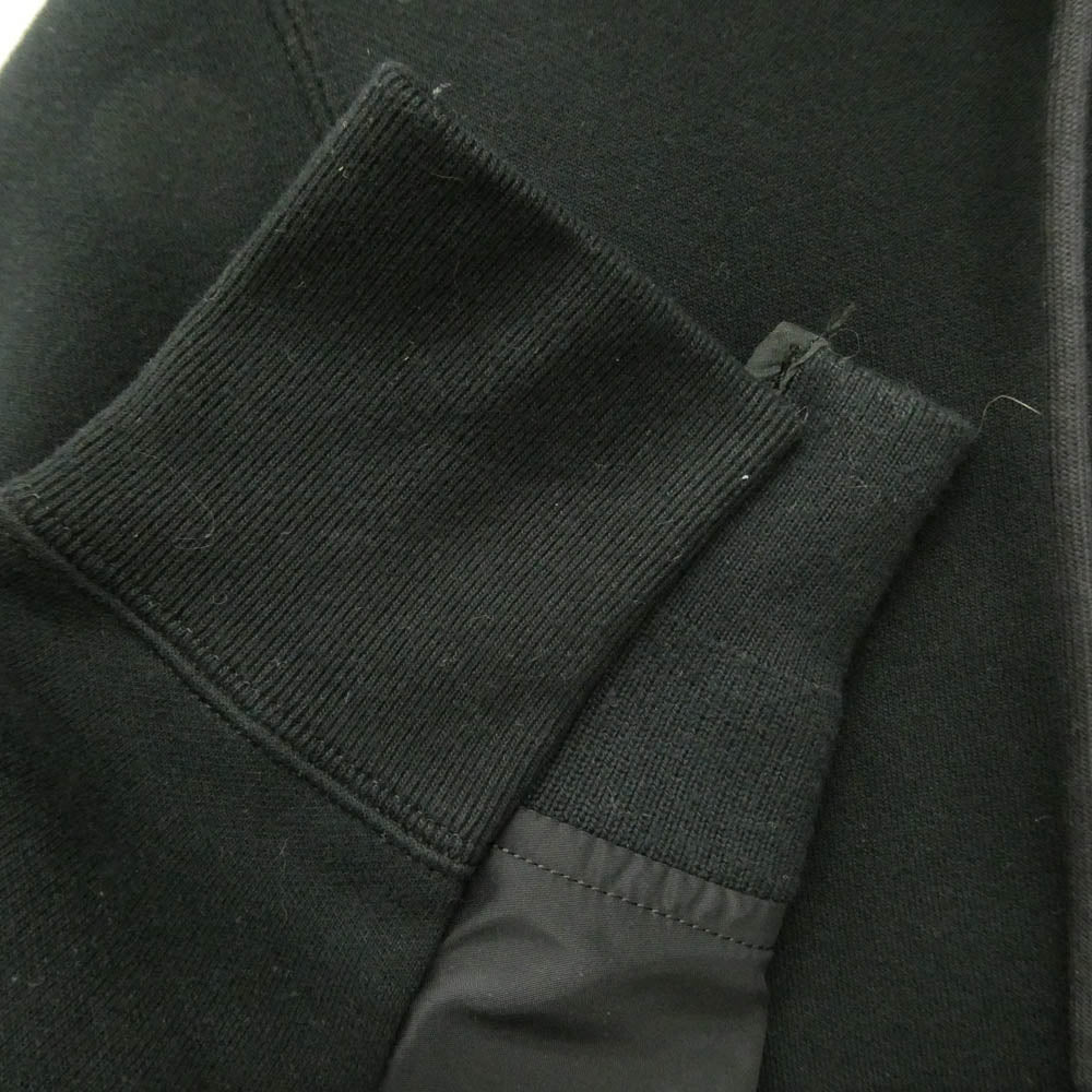 Sacai サカイ SCM-219 Sponge Sweat Nylon Twill Hoodie スポンジ スウェット ナイロン ツイル ジップアップ パーカー ブラック系 3【中古】