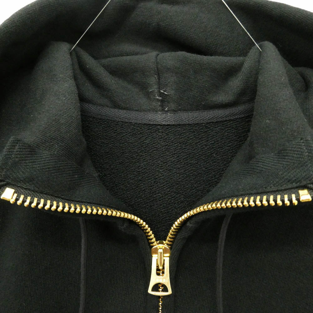 Sacai サカイ Carhartt カーハート 26SS 26-01091S x Carhartt WIP Cotton Jersey Hoodie カーハート コットン ジャージー フーディー ジップアップ パーカー ブラック系 3【中古】