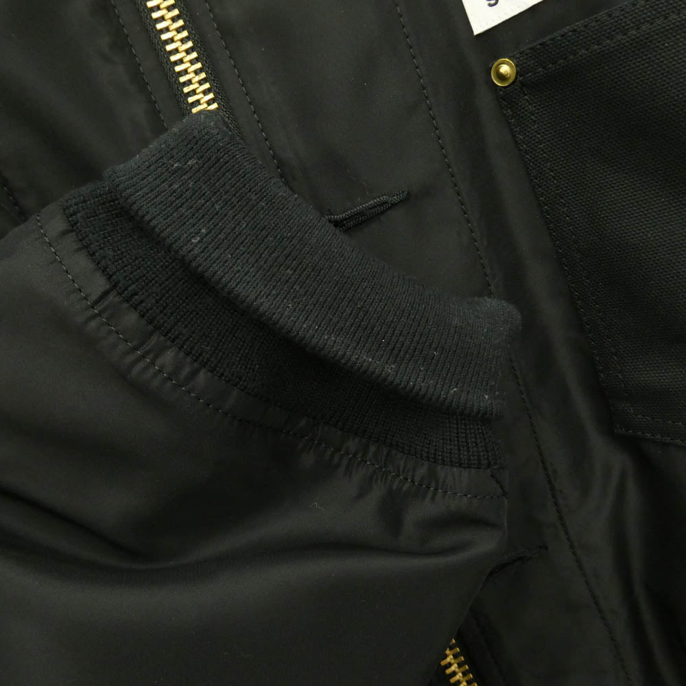Sacai サカイ Carhartt カーハート 26SS 26-03990M x Carhartt WIP Nylon Twill Duck Blouson カーハート ナイロン ツイル ダック ブルゾン ジャケット ブラック系 3【中古】