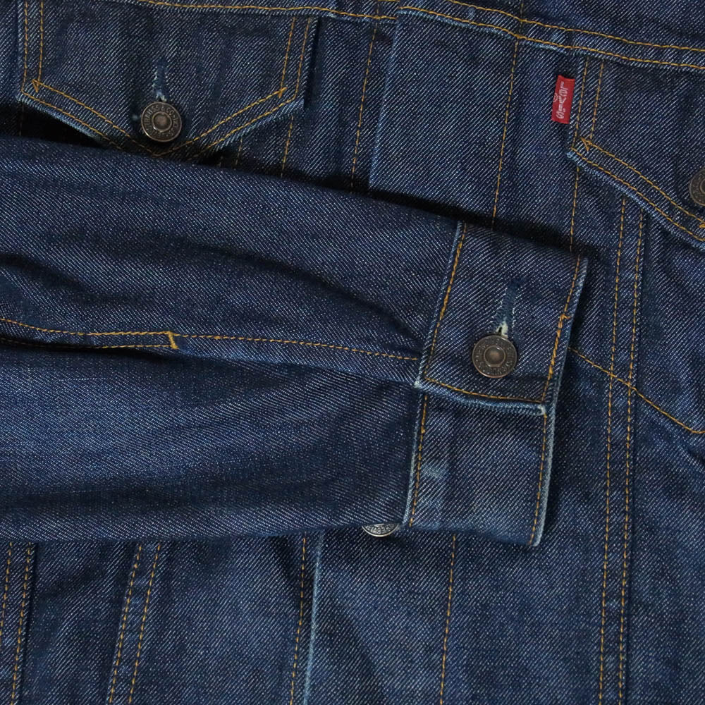 Levi's リーバイス 70500 90s 香港製 70500 デニム ジャケット 濃紺 Gジャン インディゴブルー系 L【中古】