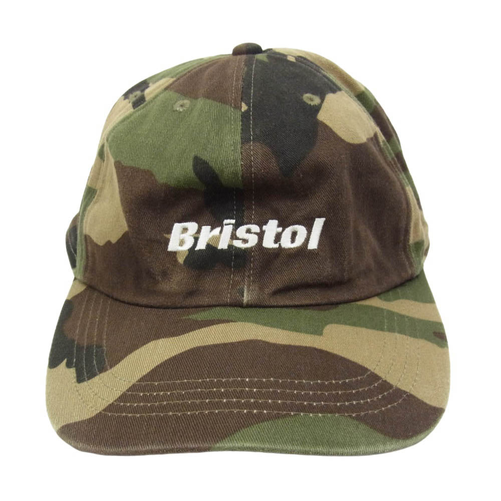 F.C.R.B. エフシーアールビー FCRB-167064 F.C. Real Bristol 6 Panel Cap カモフラ柄 迷彩 ロゴ刺繍 6パネルキャップ カーキ系 F【中古】