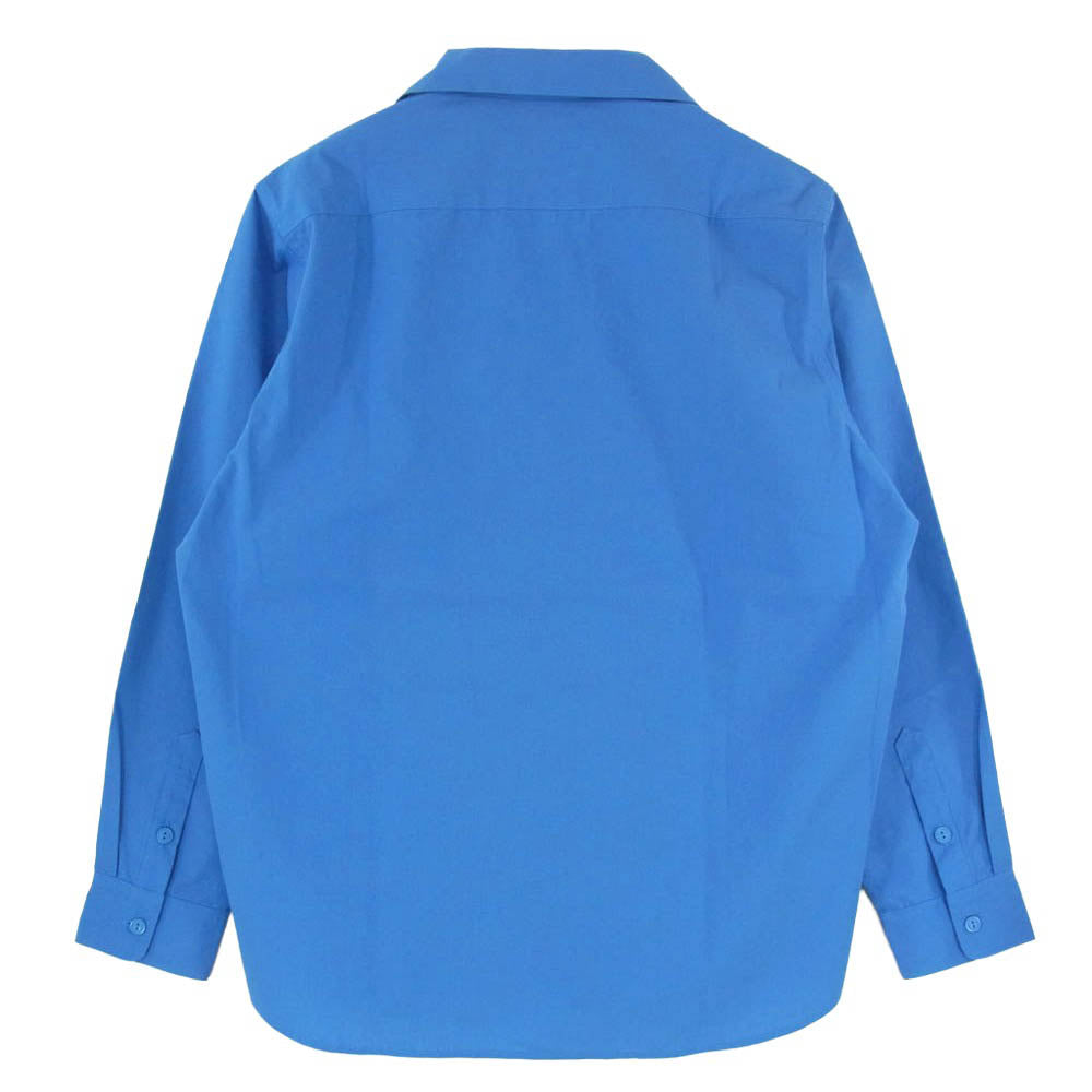BLUCO WORK GARMENT ブルコ 145-11-109 STANDARD WORK SHIRT L/S スタンダード ワーク オープンカラー 開襟 ロングスリーブ 長袖シャツ ブルー系 L【中古】
