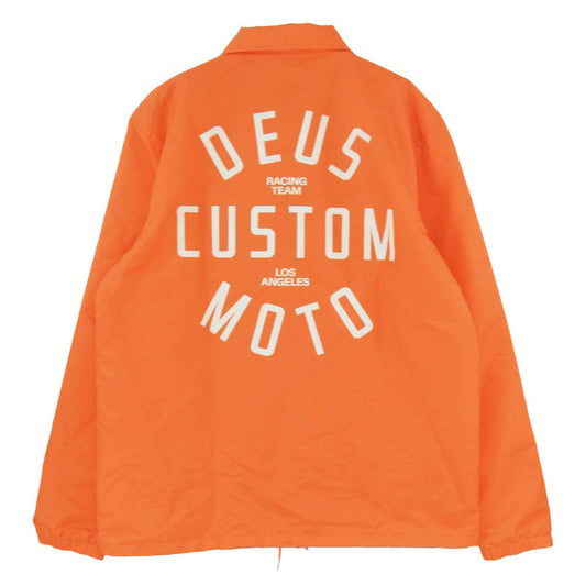 デウス エクス マキナ 1942512DM256119 COACH JACKET ドローコード付き コーチ ジャケット オレンジ系 M【美品】【中古】