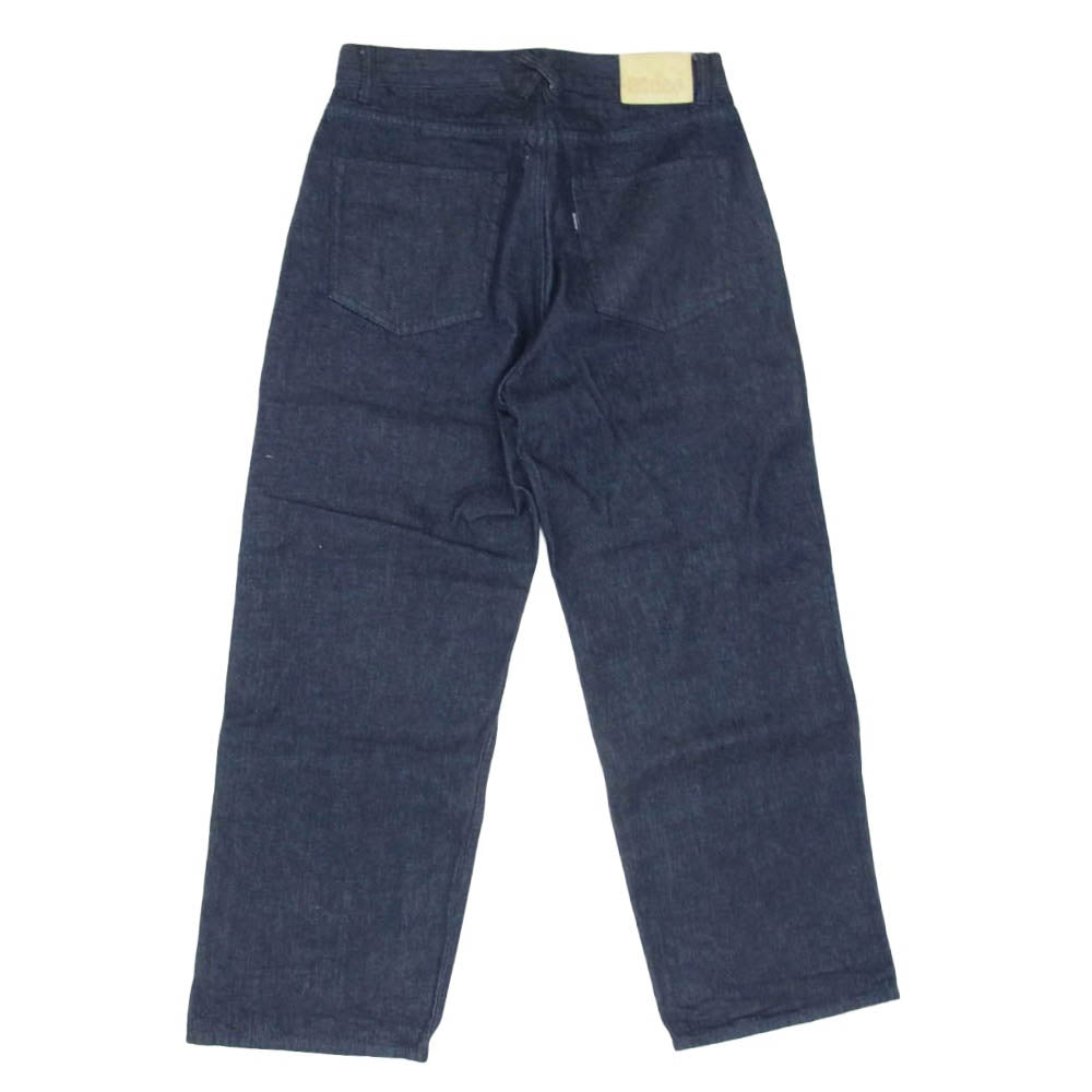 BLUCO WORK GARMENT ブルコ 161-42-004 ワイド デニム パンツ インディゴブルー系 L【中古】