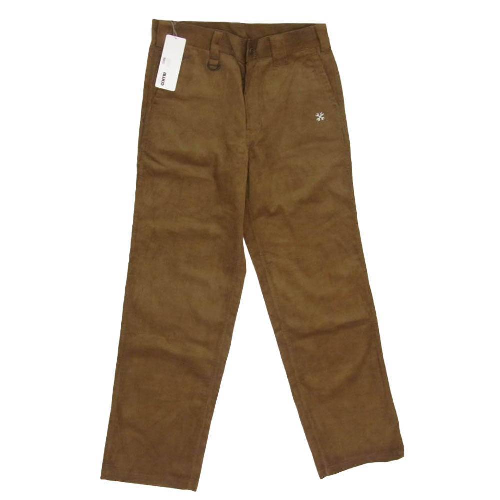 BLUCO WORK GARMENT ブルコ 155-41-036 CORDUROY WORK PANTS コーデュロイ ワーク パンツ カーキ系 L【美品】【中古】