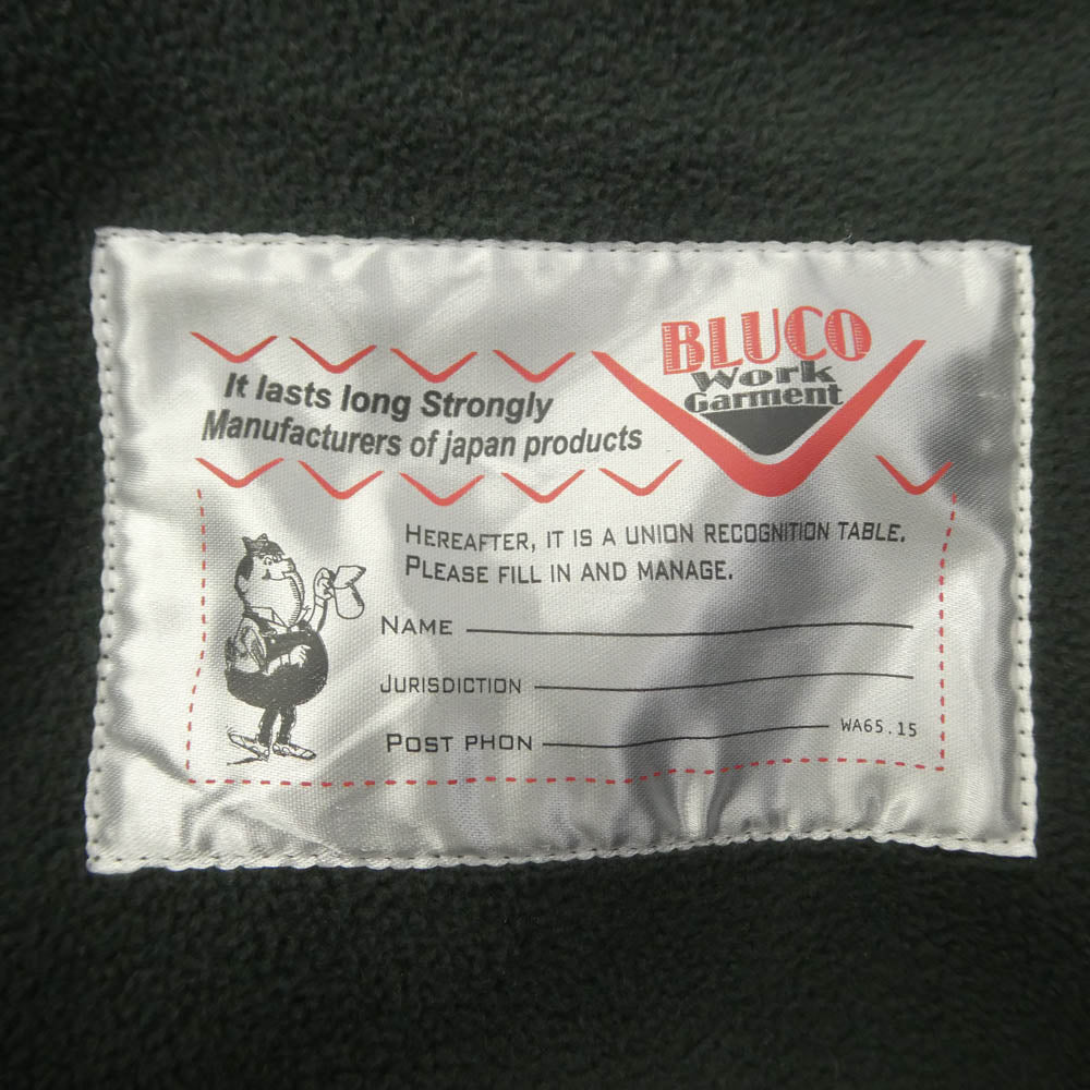 BLUCO WORK GARMENT ブルコ 147-43-006 コットン 裏起毛 オーバーオール サロペット グレー グレー系 L【中古】