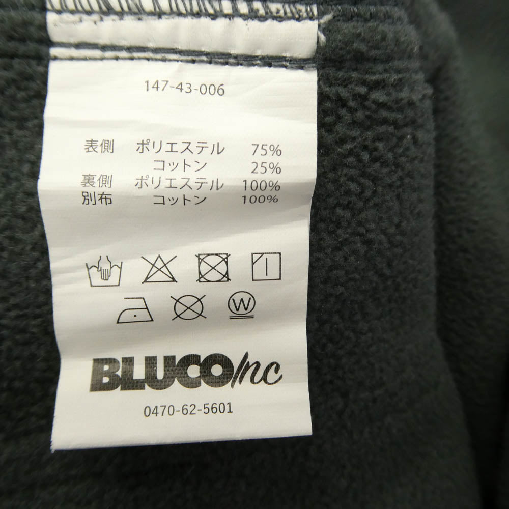 BLUCO WORK GARMENT ブルコ 147-43-006 コットン 裏起毛 オーバーオール サロペット グレー グレー系 L【中古】