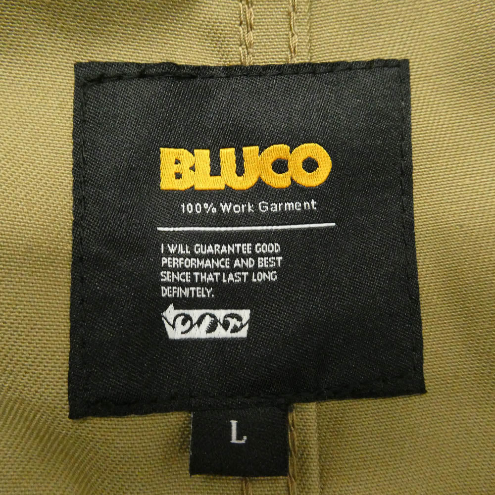 BLUCO WORK GARMENT ブルコ 151-43-150 コットン オーバーオール サロペット カーキ系 L【中古】