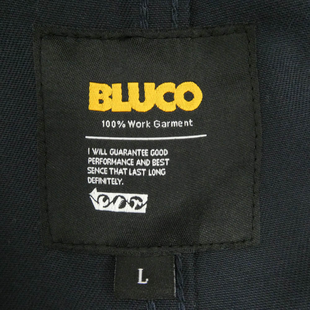 BLUCO WORK GARMENT ブルコ 151-43-150 コットン オーバーオール サロペット ダークネイビー系 L【中古】