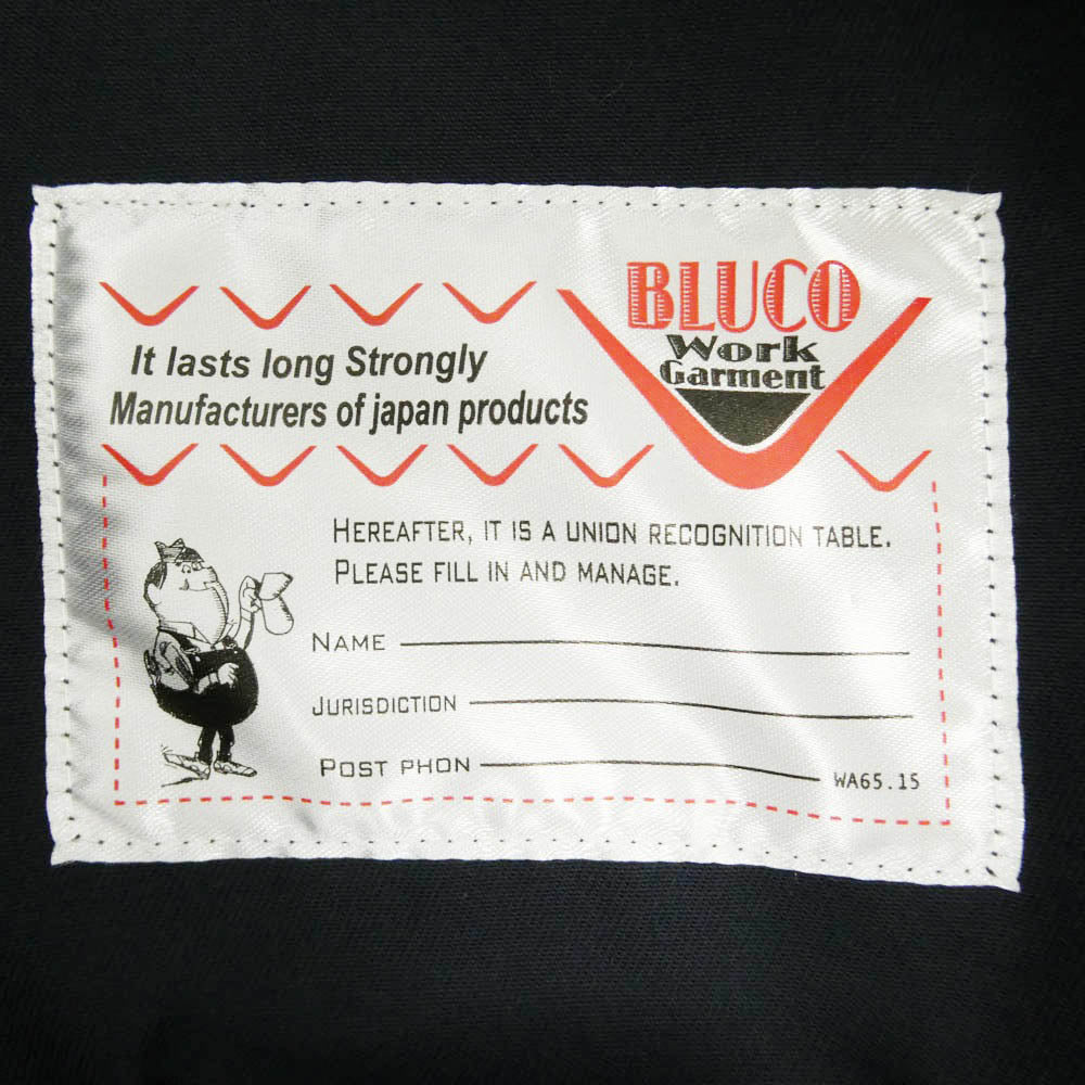 BLUCO WORK GARMENT ブルコ 151-43-150 コットン オーバーオール サロペット ダークネイビー系 L【中古】