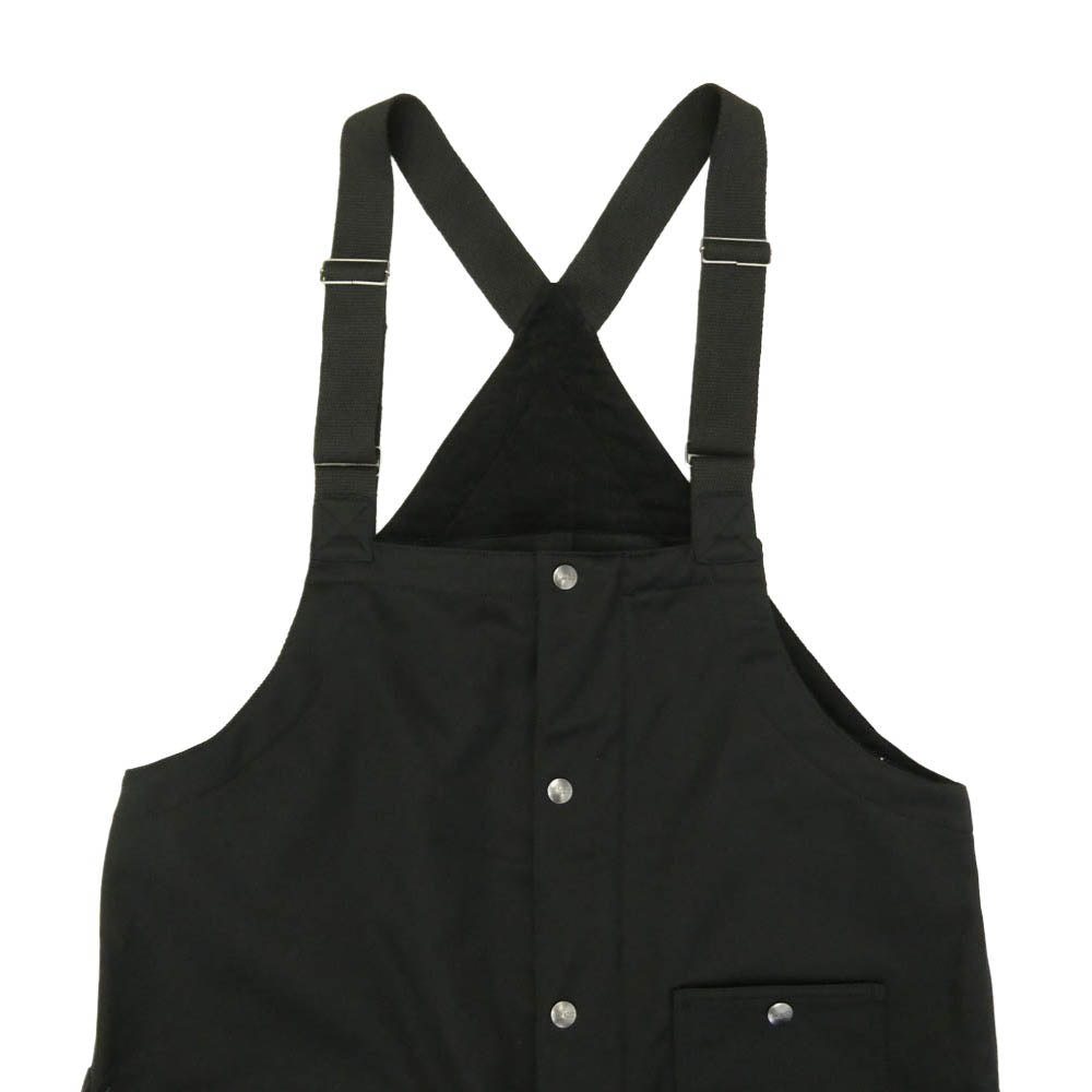 BLUCO WORK GARMENT ブルコ 157-43-006 コットン 裏起毛 オーバーオール サロペット ブラック ブラック系 L【中古】