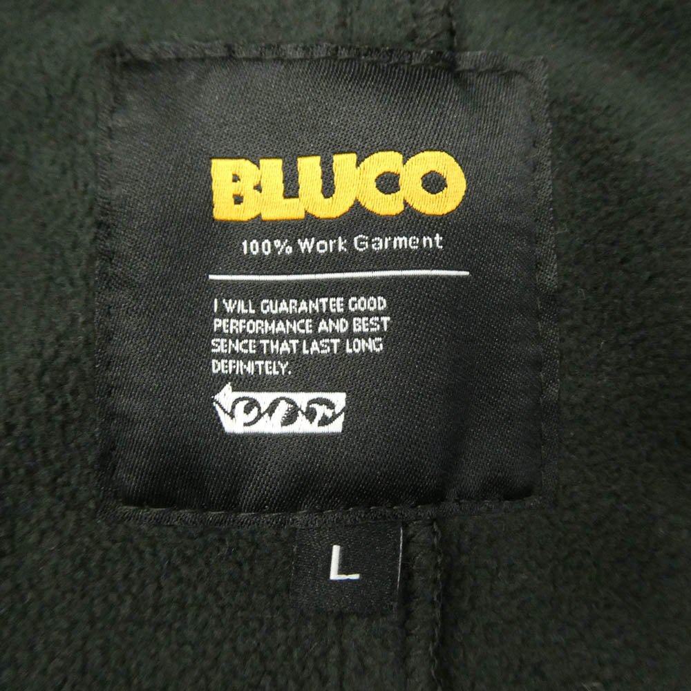 BLUCO WORK GARMENT ブルコ 157-43-006 コットン 裏起毛 オーバーオール サロペット ブラック ブラック系 L【中古】