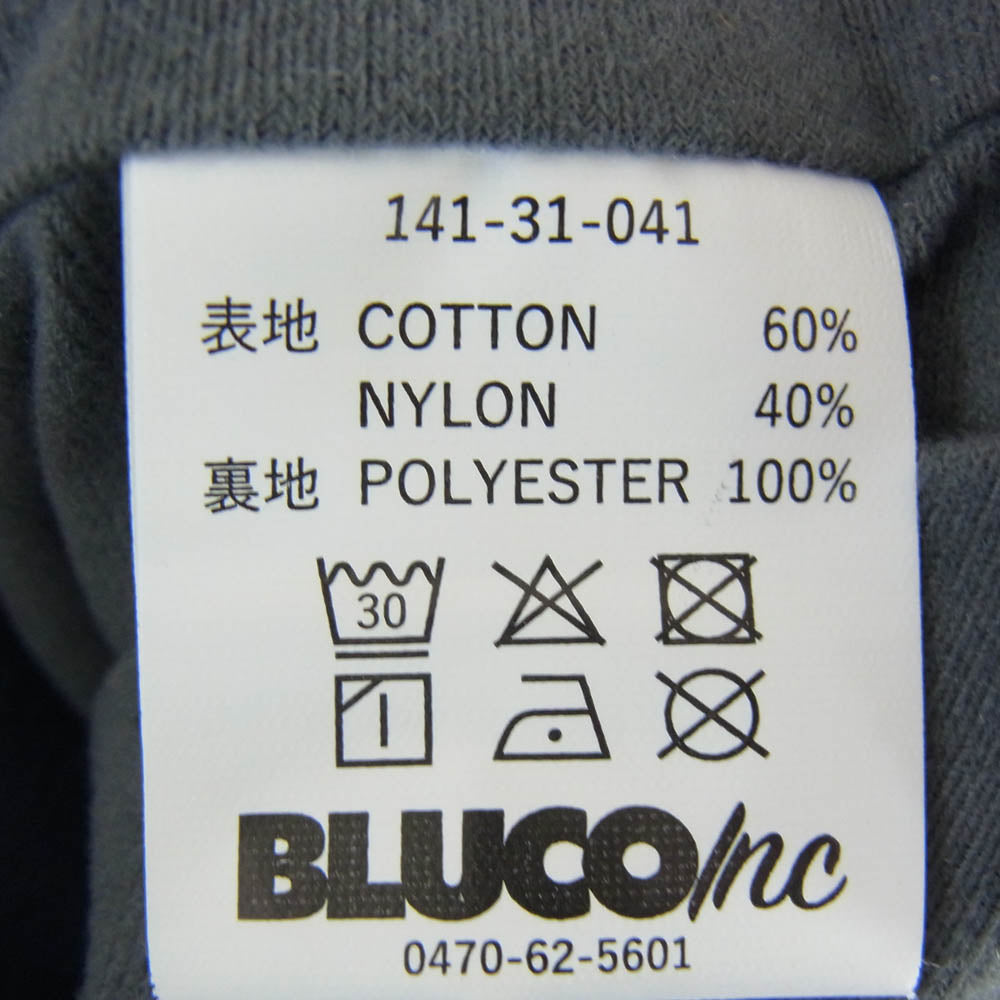 BLUCO WORK GARMENT ブルコ 141-31-041 60/40 CHIN STRAP COACH JACKET チン ストラップ コーチ ジャケット ネイビー系 L【中古】