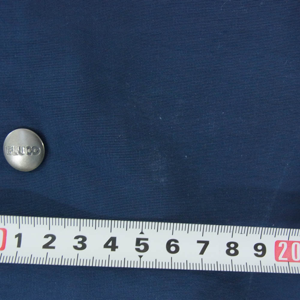 BLUCO WORK GARMENT ブルコ 141-31-041 60/40 CHIN STRAP COACH JACKET チン ストラップ コーチ ジャケット ネイビー系 L【中古】