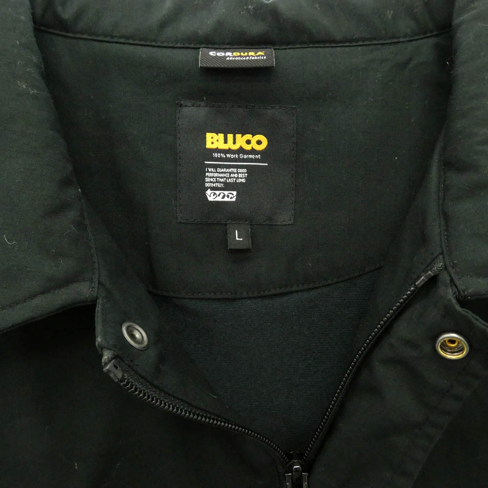 BLUCO WORK GARMENT ブルコ 161-31-054 CORDURA リップストップ コーチ ジャケット モスグリーン系 L【中古】