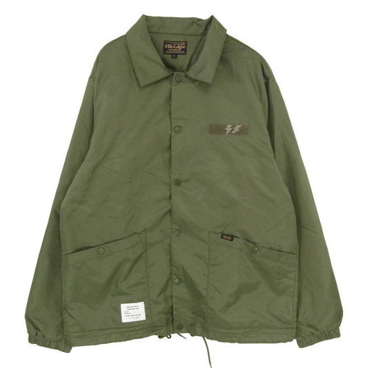 ヴィン＆エイジ TYPE VCJ1 COACH JACKET ドローコード付き コーチ ジャケット カーキ系 L【中古】