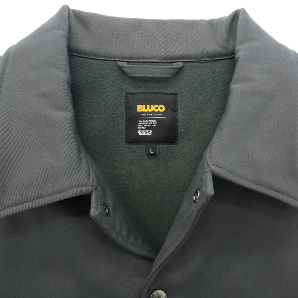 BLUCO WORK GARMENT ブルコ 157-31-042 STRETCH WARM COACH JACKET ストレッチ ウォーム コーチ ジャケット グレー系 L【中古】