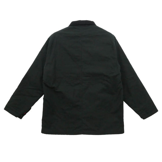 BLUCO WORK GARMENT ブルコ U2513401BU × UNIVERSAL OVERALL WORKER'S WINTER COVERALL 襟コーデュロイ 裏地キルティング カバーオール ジャケット ブラック系 L【中古】