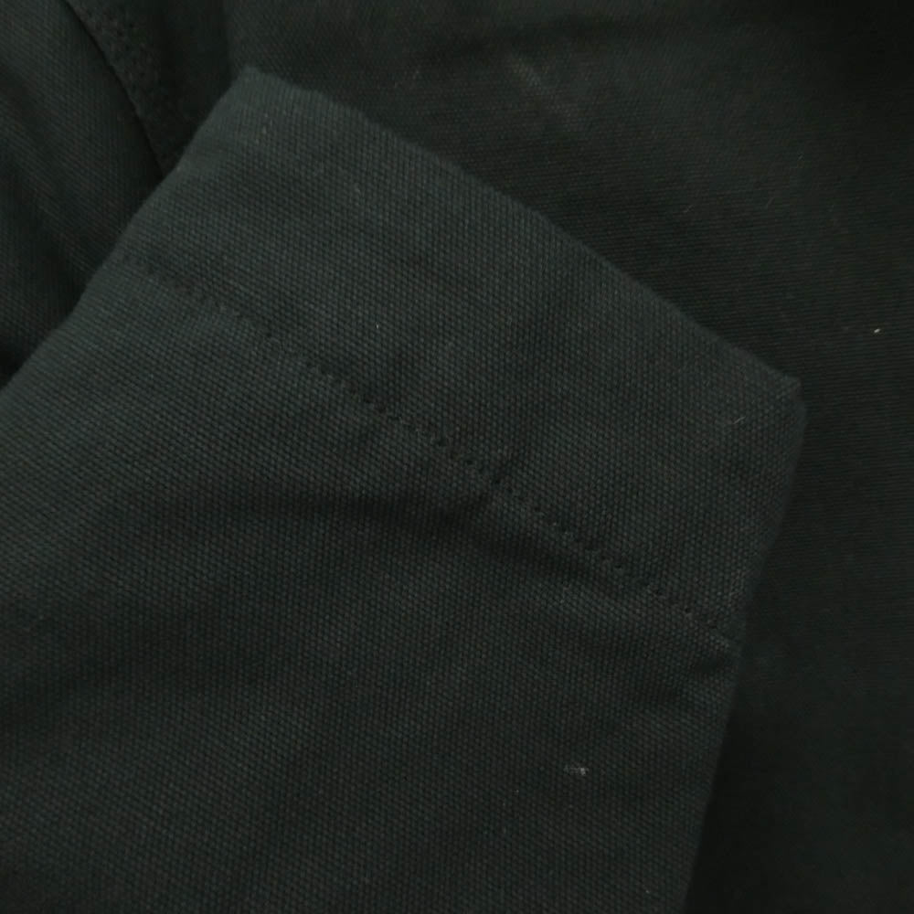 BLUCO WORK GARMENT ブルコ U2513401BU × UNIVERSAL OVERALL WORKER'S WINTER COVERALL 襟コーデュロイ 裏地キルティング カバーオール ジャケット ブラック系 L【中古】