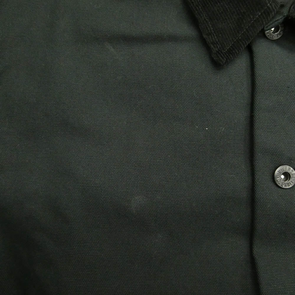 BLUCO WORK GARMENT ブルコ U2513401BU × UNIVERSAL OVERALL WORKER'S WINTER COVERALL 襟コーデュロイ 裏地キルティング カバーオール ジャケット ブラック系 L【中古】