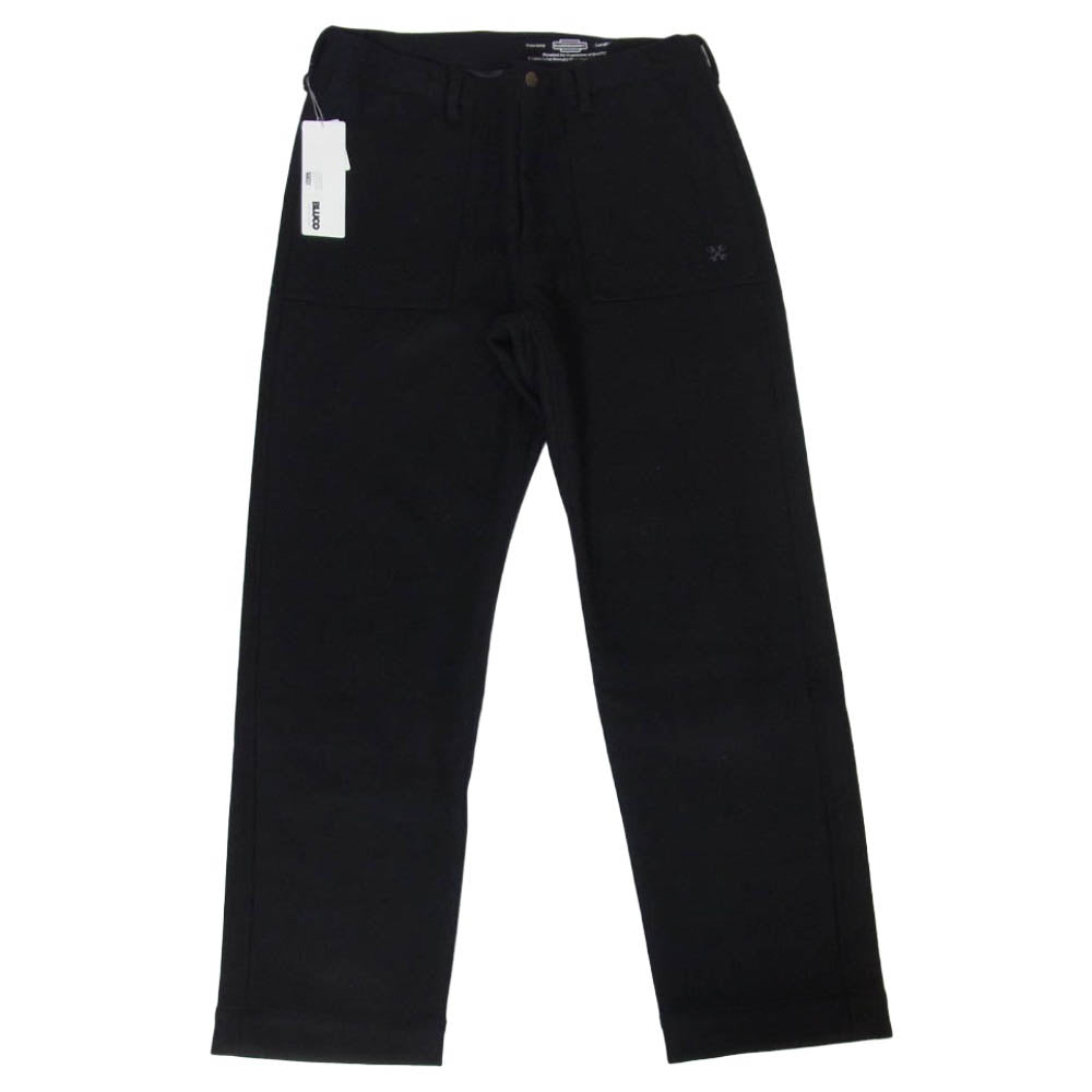 BLUCO WORK GARMENT ブルコ 157-41-045 HEAVY MELTON FATIGUE PANT ヘビー メルトン ファティーグ パンツ ブラック系 L【中古】