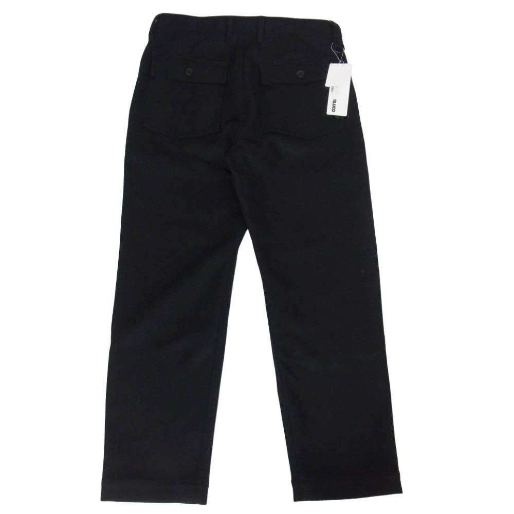 BLUCO WORK GARMENT ブルコ 157-41-045 HEAVY MELTON FATIGUE PANT ヘビー メルトン ファティーグ パンツ ブラック系 L【中古】