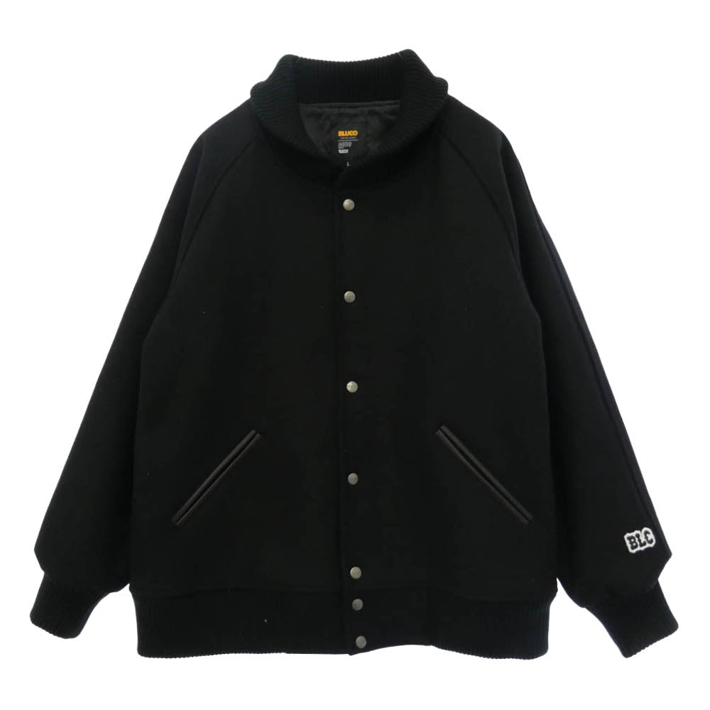 BLUCO WORK GARMENT ブルコ 157-34-009 HEAVY MELTON PHARAOH COAT ヘビー メルトン ファラオ コート ブラック系 BLACK L【中古】