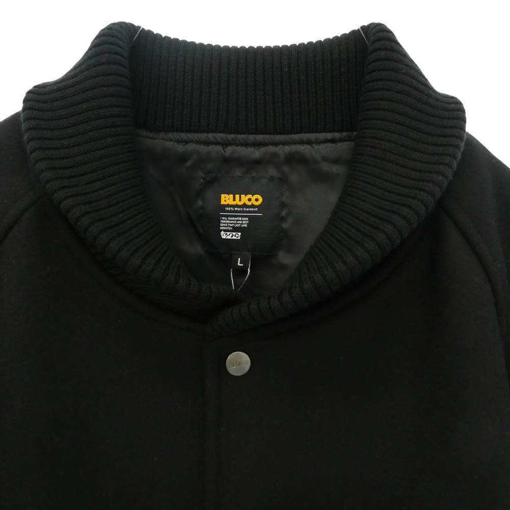 BLUCO WORK GARMENT ブルコ 157-34-009 HEAVY MELTON PHARAOH COAT ヘビー メルトン ファラオ コート ブラック系 BLACK L【中古】