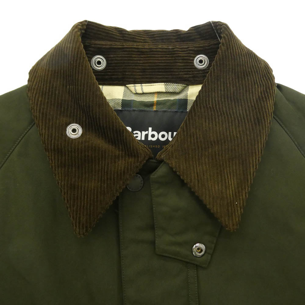 Barbour バブアー 252MCAS100 FREAKS STORE別注 BEDALE INSULATION ピーチスキン生地 フリークスストア ビデイル インサレーション ジャケット グリーン系 42【中古】