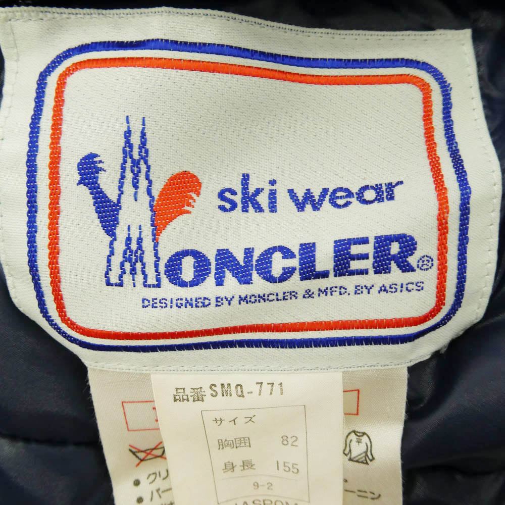 MONCLER モンクレール asics アシックス 90s ASICS アシックスタグ ロゴワッペン付き リバーシブル ダウンジャケット パープル系 レッド系【中古】