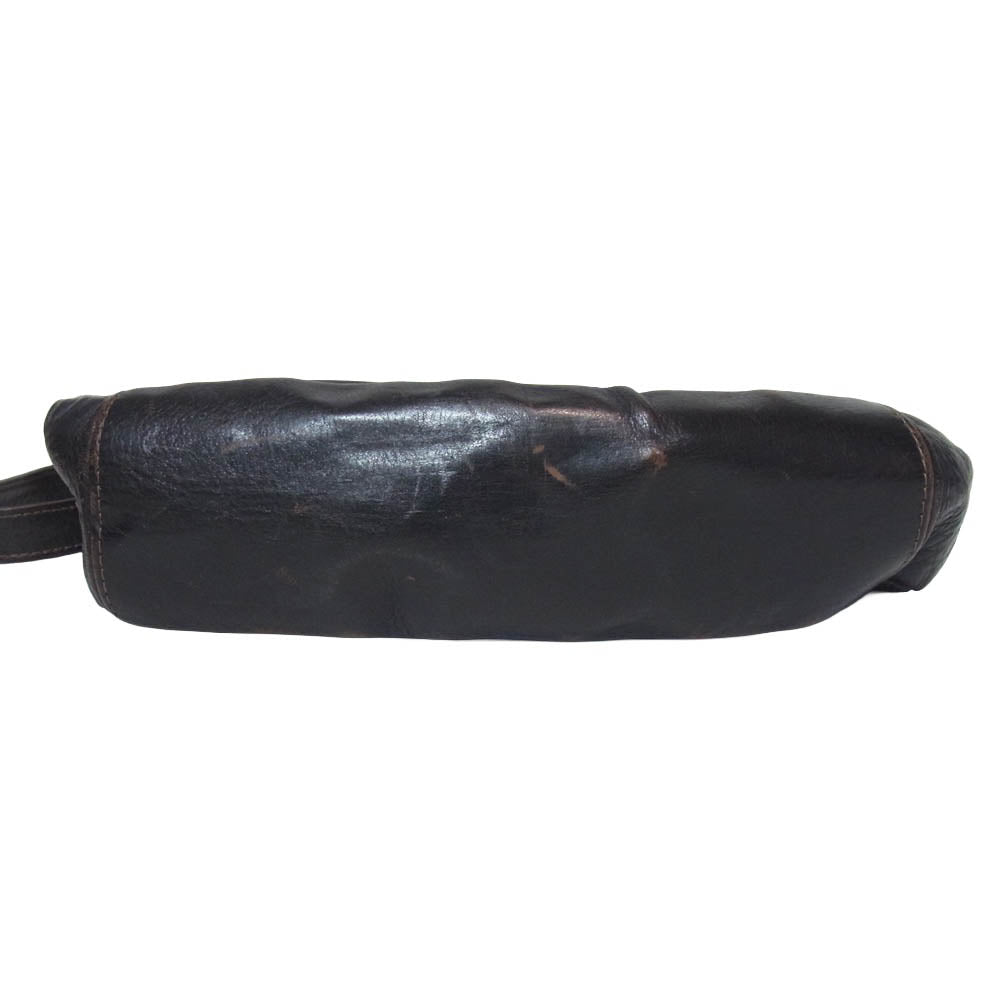 THE FLAT HEAD ザフラットヘッド レザー バッグ ショルダーバッグ ダークブラウン系【中古】