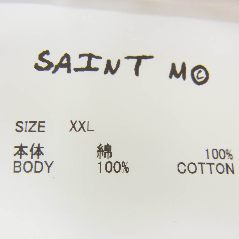 SAINT MICHAEL セントマイケル 26AW SM-MK1-0000-C16 COCO_SS T-SHIRT ココ プリント 半袖 Tシャツ オフホワイト系 XXL【極上美品】【中古】