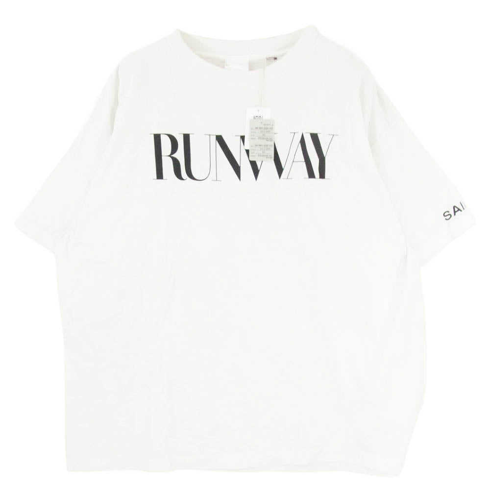 SAINT MICHAEL セントマイケル 26AW SM-Mk1-0000-K01 TDWP_SS TEE RUNWAY プラダを着た悪魔 ムービープリント 半袖 Tシャツ ホワイト系 XXL【極上美品】【中古】