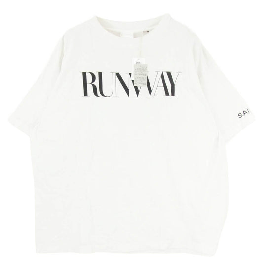 SAINT MICHAEL セントマイケル 26AW SM-Mk1-0000-K01 TDWP_SS TEE RUNWAY プラダを着た悪魔 ムービープリント 半袖 Tシャツ ホワイト系 XXL【極上美品】【中古】