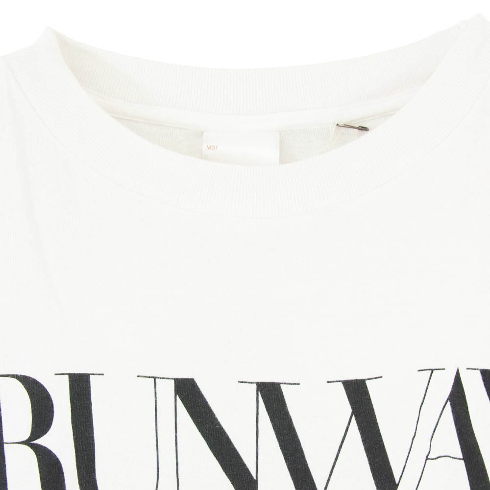 SAINT MICHAEL セントマイケル 26AW SM-Mk1-0000-K01 TDWP_SS TEE RUNWAY プラダを着た悪魔 ムービープリント 半袖 Tシャツ ホワイト系 XXL【極上美品】【中古】