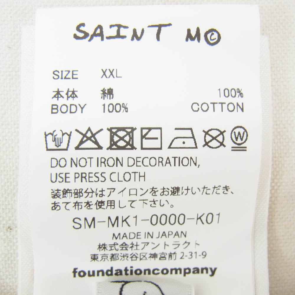 SAINT MICHAEL セントマイケル 26AW SM-Mk1-0000-K01 TDWP_SS TEE RUNWAY プラダを着た悪魔 ムービープリント 半袖 Tシャツ ホワイト系 XXL【極上美品】【中古】