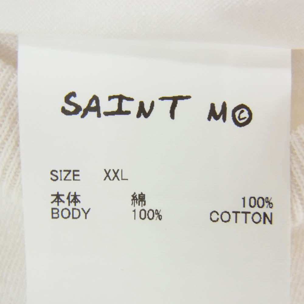 SAINT MICHAEL セントマイケル 26AW SM-MK1-0000-C17 COCO_LS T-SHIRT ココ プリント ロンT 長袖 Tシャツ オフホワイト系 XXL【極上美品】【中古】