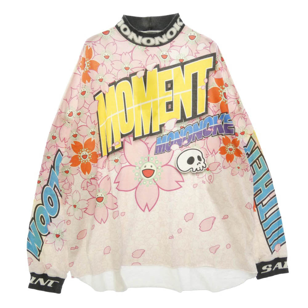 モノノケメイド MT-MK8-0000-009 LS T-SHIRT WIDE プリント モックネック ロンT 長袖 Tシャツ カットソー マルチカラー系 OS【極上美品】【中古】