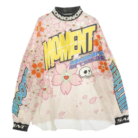 モノノケメイド MT-MK8-0000-009 LS T-SHIRT WIDE プリント モックネック ロンT 長袖 Tシャツ カットソー マルチカラー系 OS【極上美品】【中古】