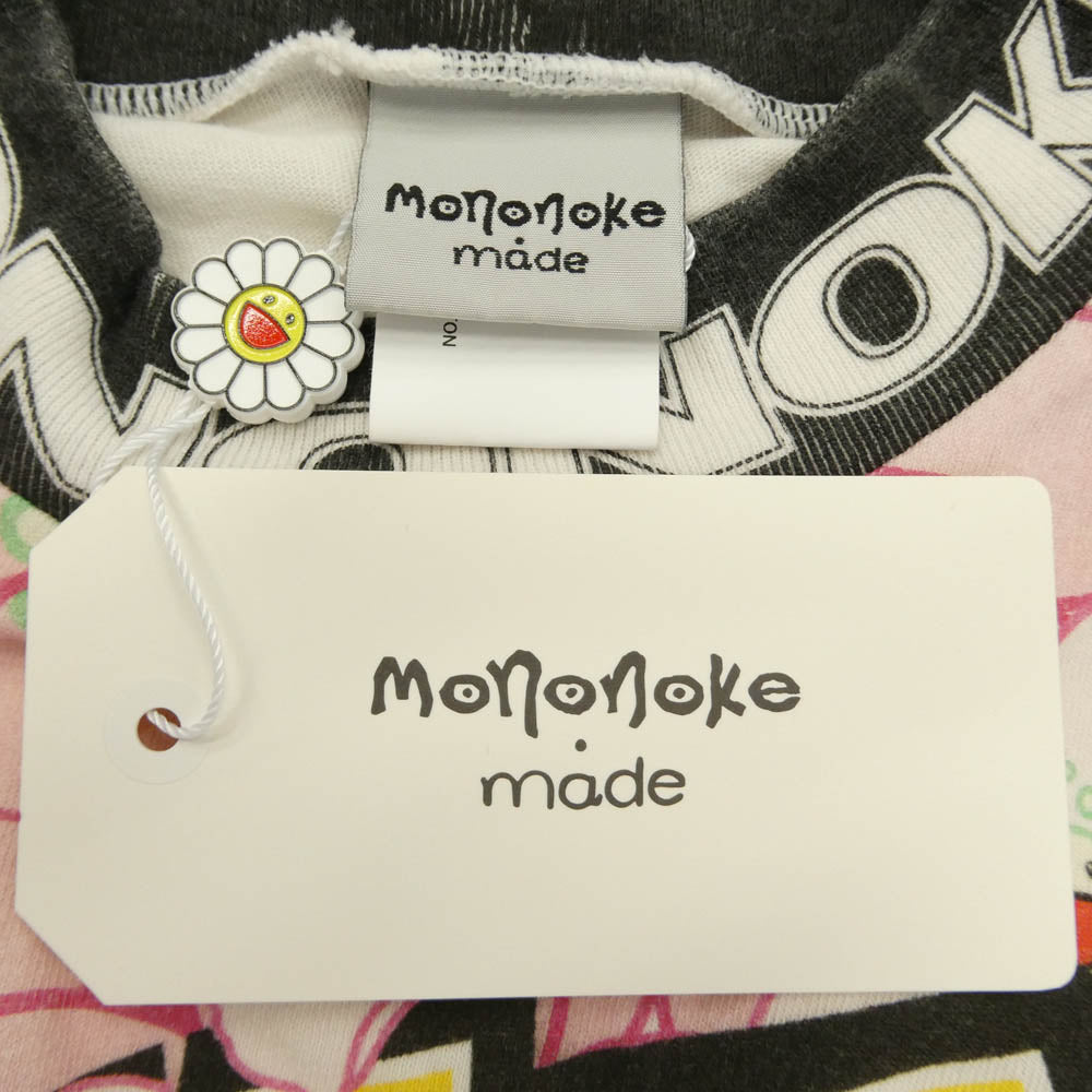 モノノケメイド MT-MK8-0000-009 LS T-SHIRT WIDE プリント モックネック ロンT 長袖 Tシャツ カットソー マルチカラー系 OS【極上美品】【中古】