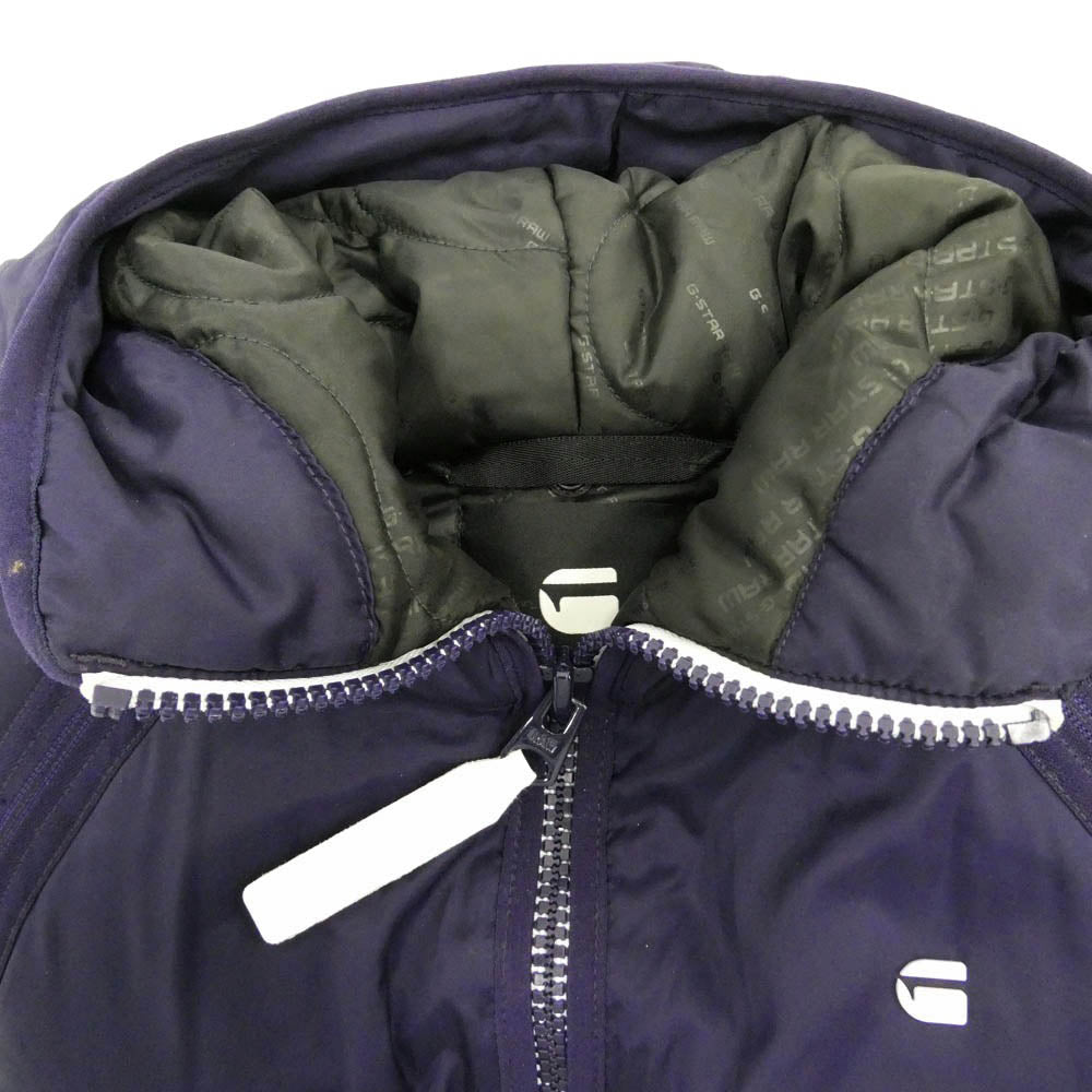 G-STAR ジースター 2way 袖デタッチャブル 中綿 ベスト ジャケット パープル系 S【中古】