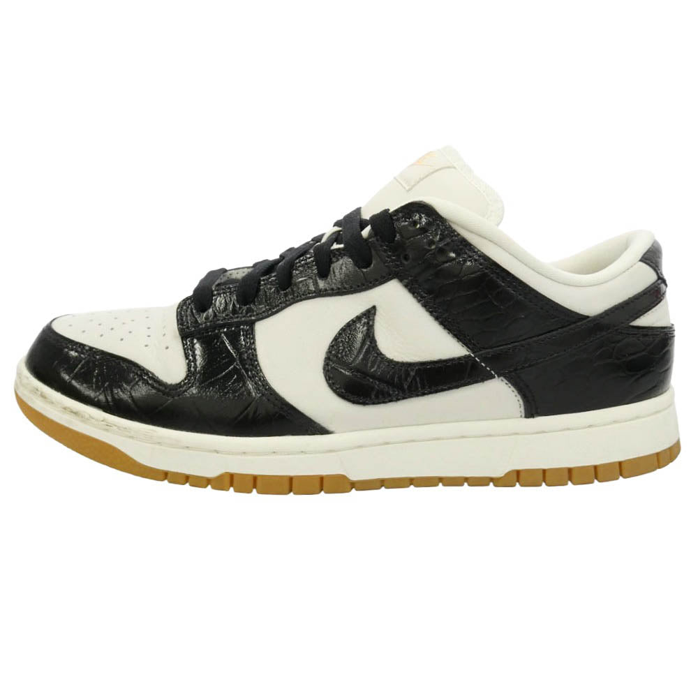 NIKE ナイキ FJ2260-003 Women's Dunk Low Black Croc ウィメンズ ダンク ロー スニーカー ホワイト系 ブラック系 28cm【中古】