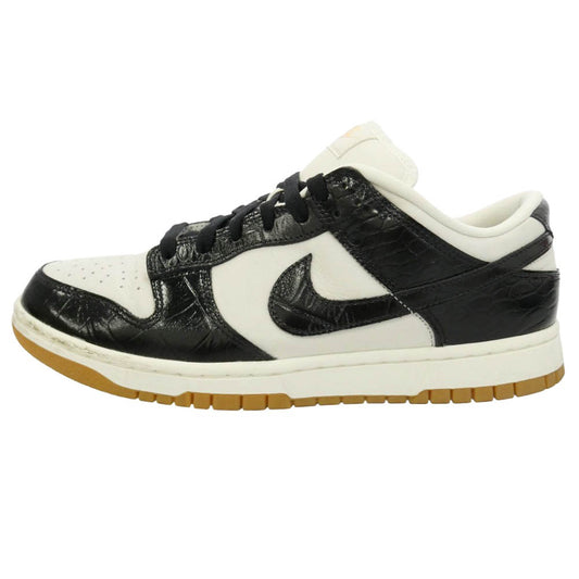 NIKE ナイキ FJ2260-003 Women's Dunk Low Black Croc ウィメンズ ダンク ロー スニーカー ホワイト系 ブラック系 28cm【中古】