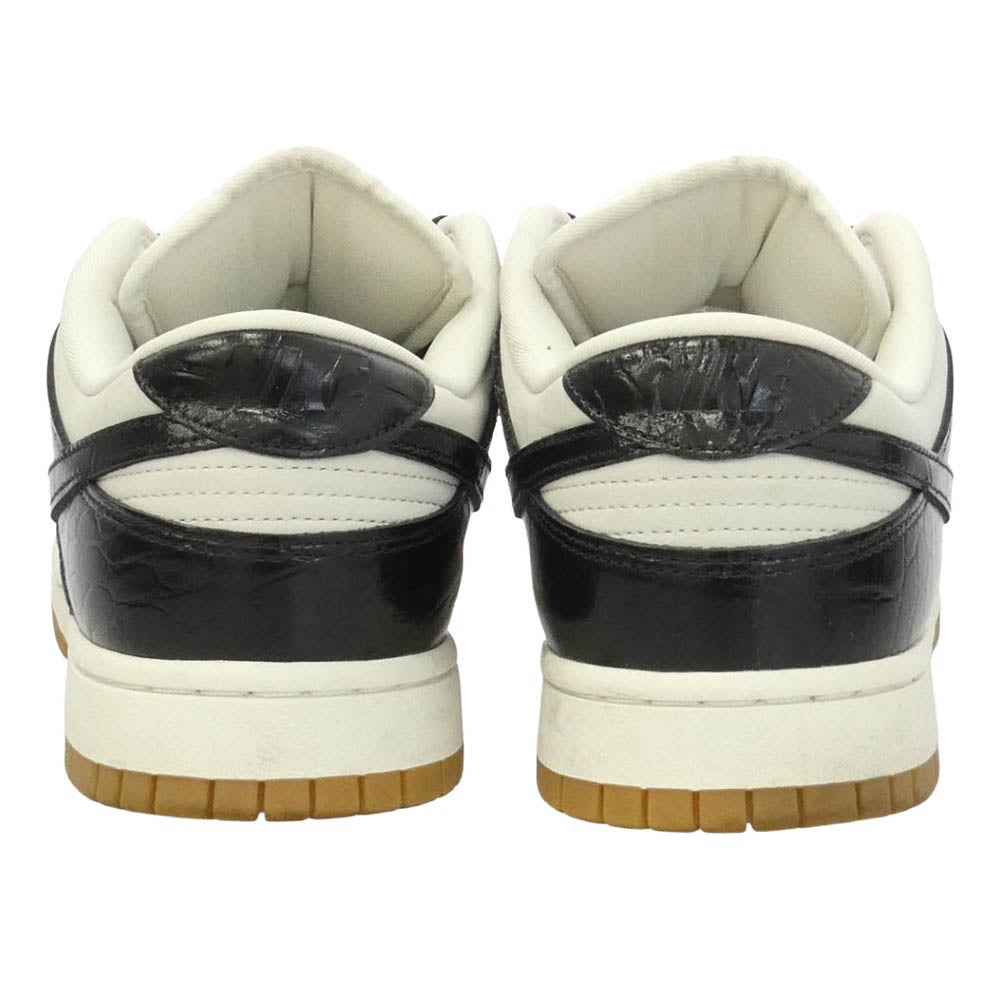 NIKE ナイキ FJ2260-003 Women's Dunk Low Black Croc ウィメンズ ダンク ロー スニーカー ホワイト系 ブラック系 28cm【中古】