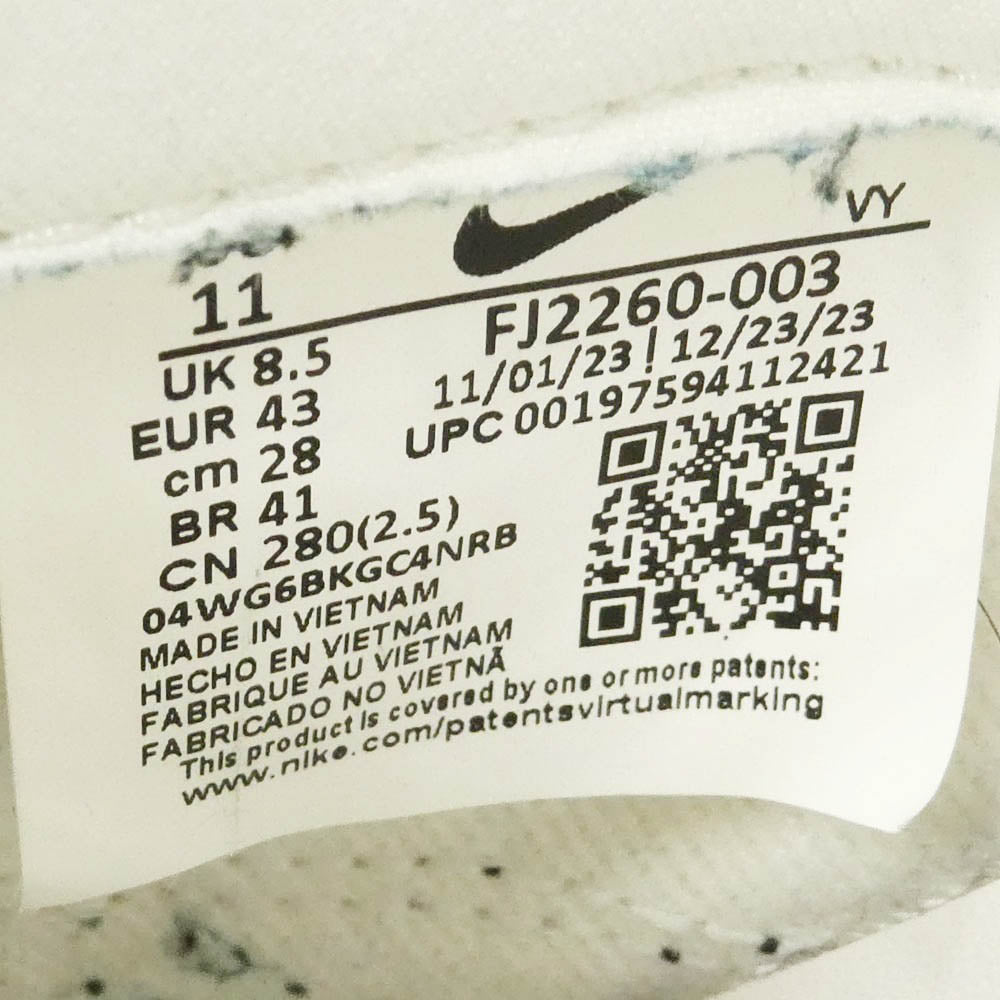 NIKE ナイキ FJ2260-003 Women's Dunk Low Black Croc ウィメンズ ダンク ロー スニーカー ホワイト系 ブラック系 28cm【中古】