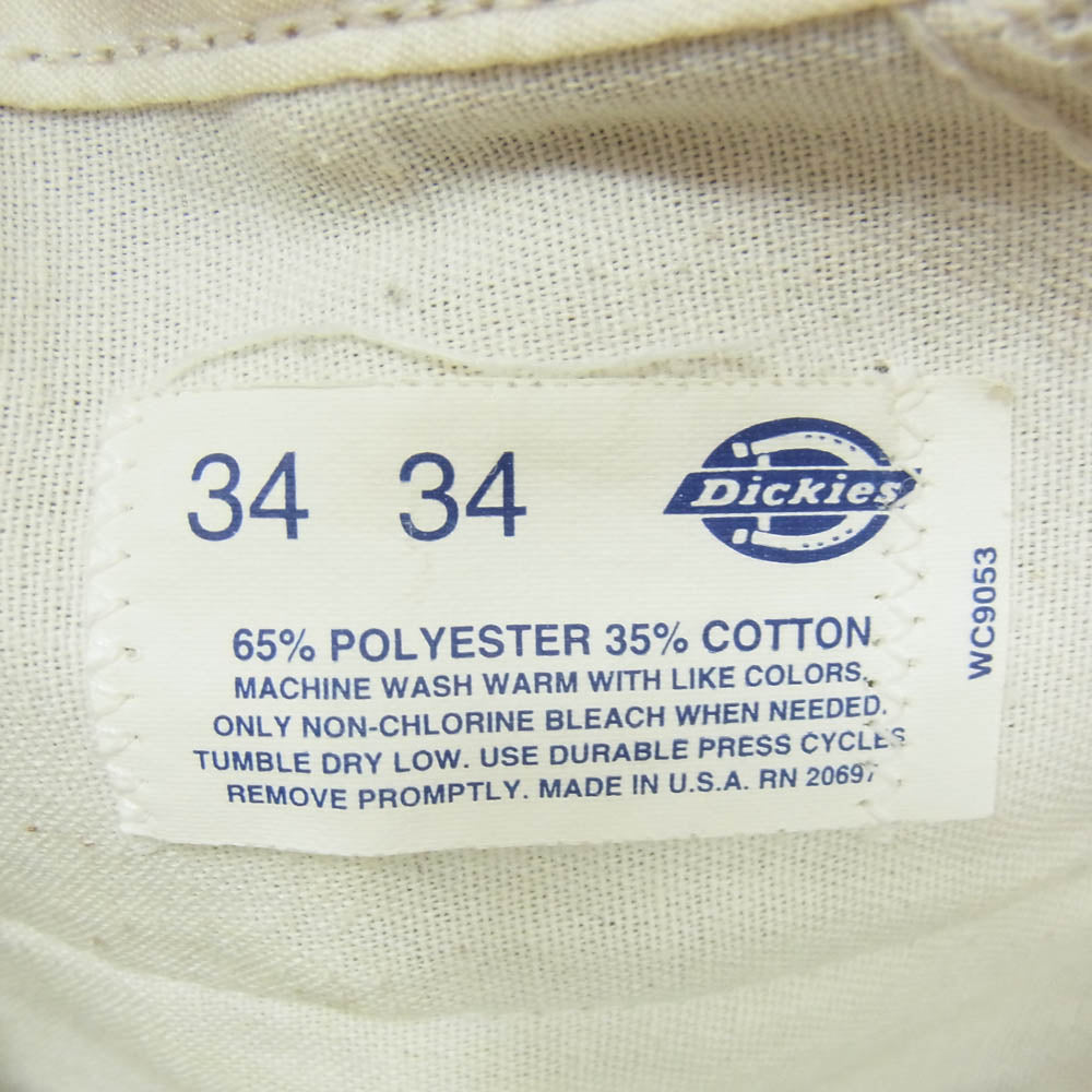 Dickies ディッキーズ 80s USA製 ヴィンテージ ワークパンツ ベージュ系 34【中古】