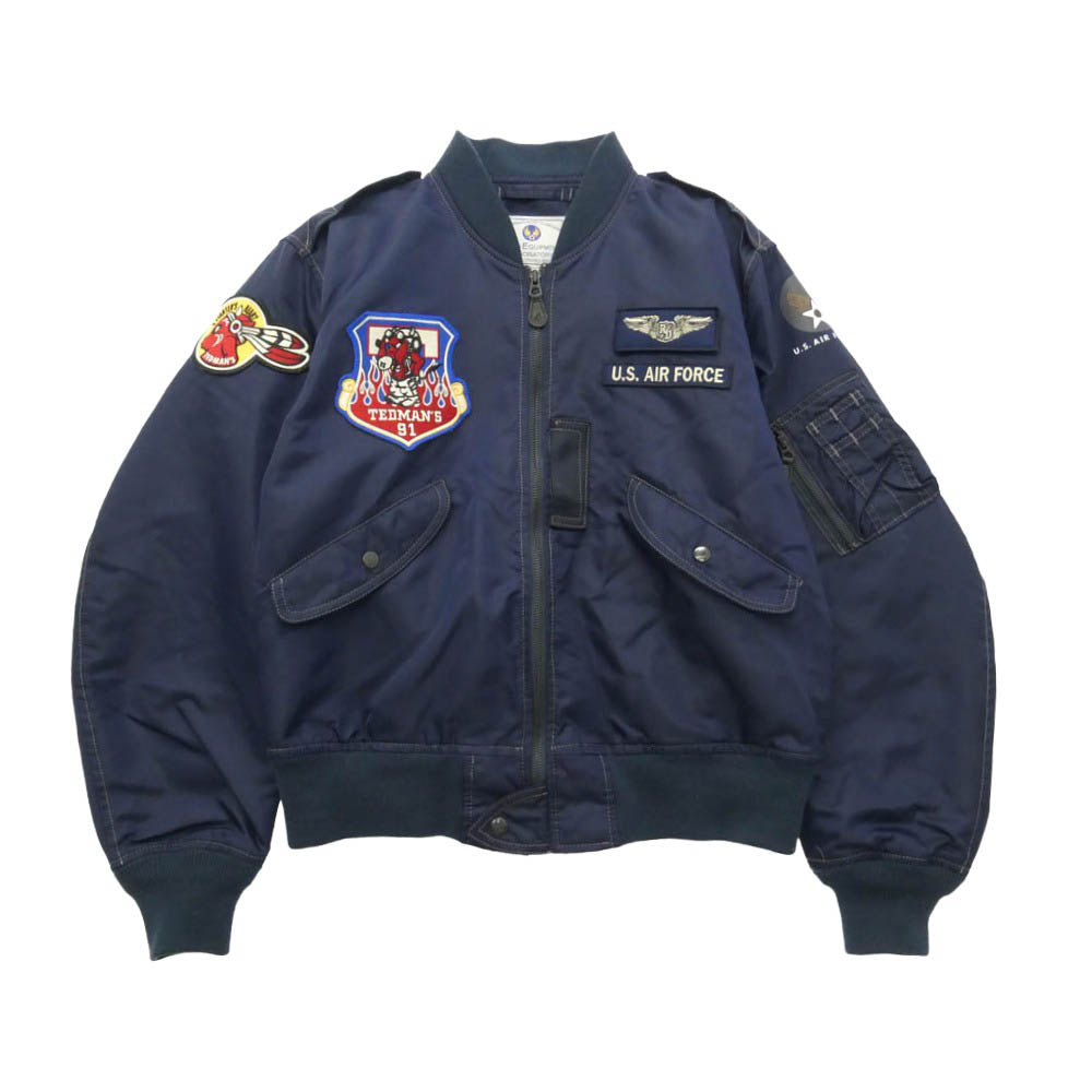 TEDMAN テッドマン TED COMPANY L-2B フライトジャケット ネイビー系 42【中古】